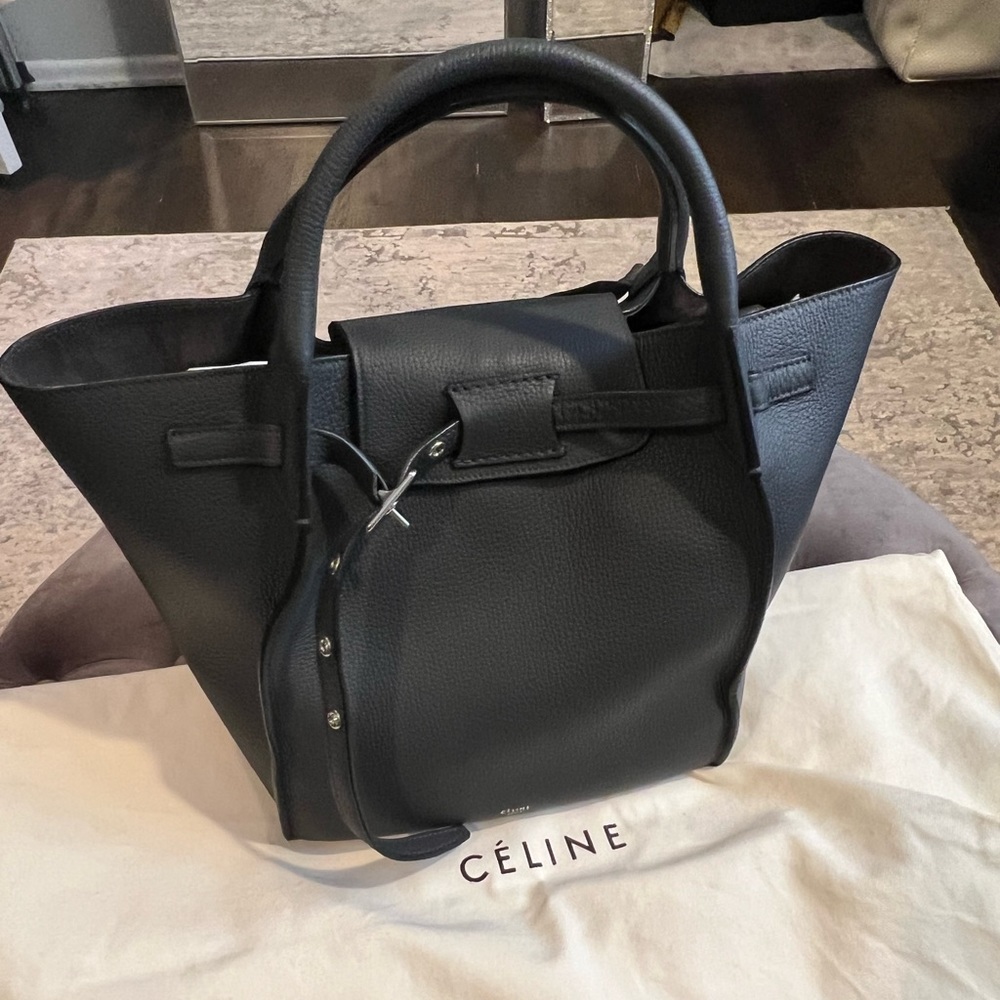 Celine Big Bag Supple Grain in Charcoal Grey